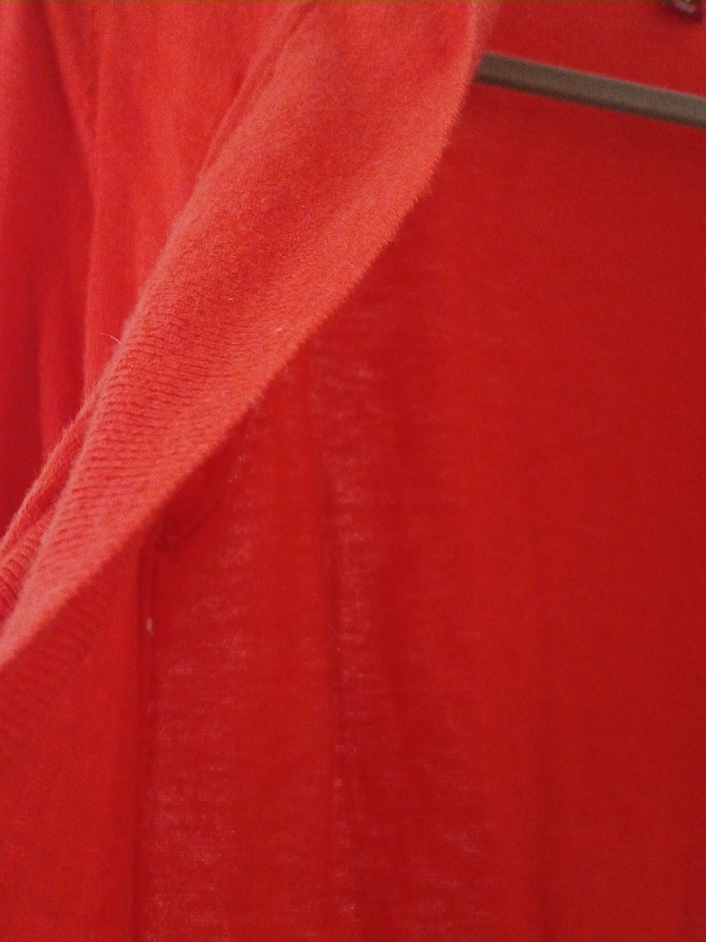 Merona Open-Front Bright Orange Women's Cardigan - Picture 2 of 5